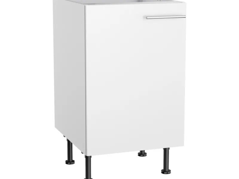 Outlet Optifit Küchen-Spülenunterschrank Bengt932 50 cm x 87 cm x 58,4 cm Weiß