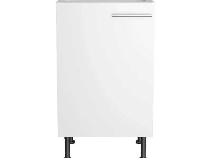 Outlet Optifit Küchen-Spülenunterschrank Bengt932 50 cm x 87 cm x 58,4 cm Weiß