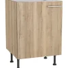 Optifit Küchenschränke<Küchen-Spülenunterschrank Erik290 60 cm x 87 cm x 58,4 cm Wildeiche