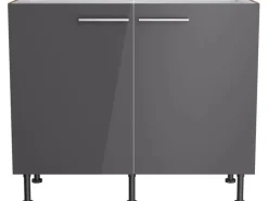 Optifit Küchenschränke<Küchen-Spülenunterschrank Jonte984 100cmx87cmx58,4cm Anthra.-WildEiche