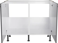 Optifit Küchenschränke<Küchen-Spülenunterschrank Jonte984 100cmx87cmx58,4cm Anthra.-WildEiche