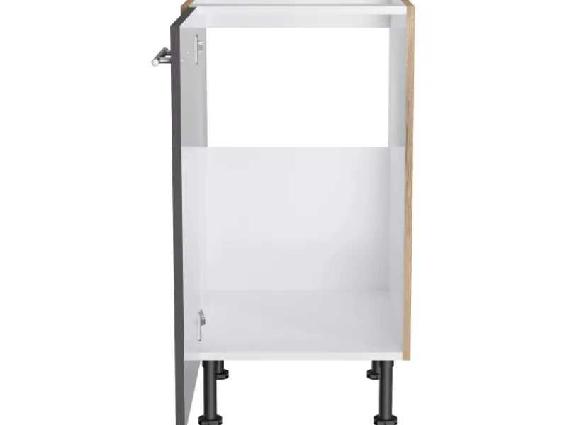 Hot Optifit Küchen-Spülenunterschrank Jonte984 45x87x58,4cm Anthra.-WildEiche