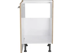 Optifit Einbauküchen<Küchen-Spülenunterschrank Erik290 50 cm x 87 cm x 58,4 cm Wildeiche