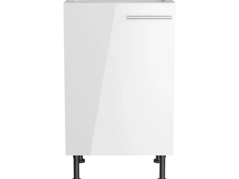 Optifit Küchen-Spülenunterschrank Rurik986 50 cm x 87 cm x 58,4 cm Weiß< Küchenschränke