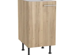 Optifit Küchen-Spülenunterschrank Erik290 45 cm x 87 cm x 58,4 cm Wildeiche< Küchenschränke