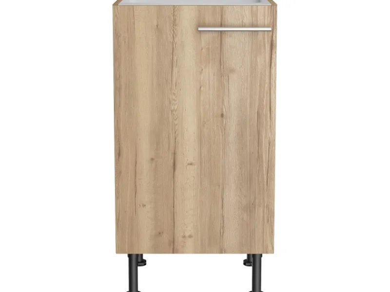 Optifit Küchen-Spülenunterschrank Erik290 45 cm x 87 cm x 58,4 cm Wildeiche< Küchenschränke