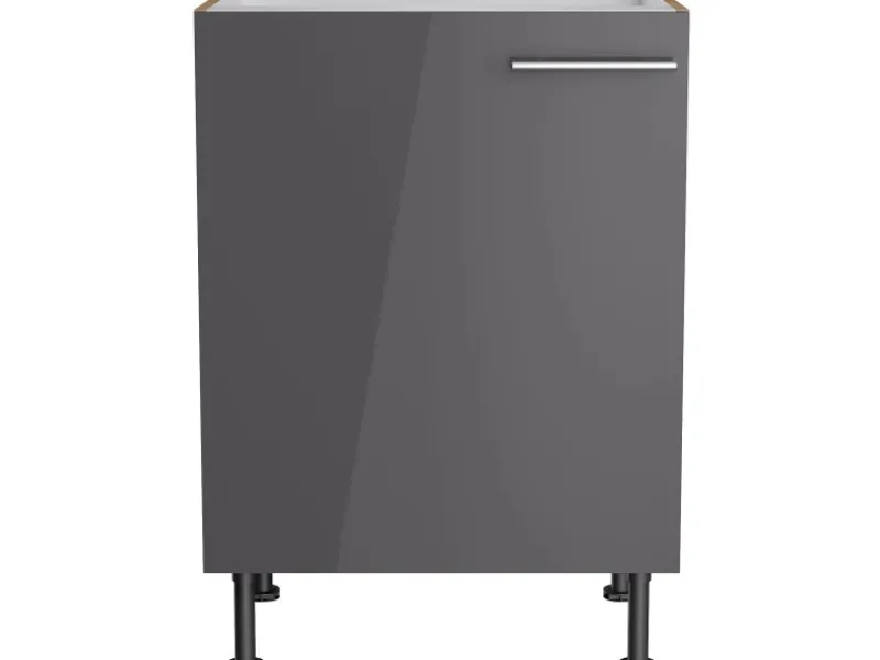 Best Optifit Küchen-Spülenunterschrank Jonte984 60x87x58,4cm Anthra.-WildEiche