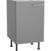 Optifit Küchen-Spülenunterschrank Mats825 50 cm x 87 cm x 58,4 cm Basaltgrau< Küchenschränke