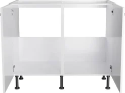 Optifit Küchenschränke<Küchen-Spülenunterschrank Rurik986 100 cm x 87 cm x 58,4 cm Weiß