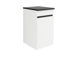 Optifit Küchenschränke<Küchen-Spülenunterschrank 50 x 88 x 60 cm Luca932 Weiß Anthrazit