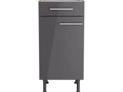 Hot Optifit Küchen-Unterschrank Jonte984 40 cm x 87 cm x 58,4 cm Anthrazit-Wildeiche