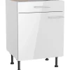 Optifit Küchenschränke<Küchen-Unterschrank Rurik986 60 cm x 87 cm x 58,4 cm Weiß