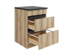 Optifit Küchen-Unterschrank f. Kochfeld 60x88x60cm Kaya290 Nachbildung< Kühlschränke|Küchenschränke