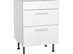 Optifit Küchen-Unterschrank für Kochfeld Bengt932 60 cm x 87 cm x 58,4 cm Weiß< Pantryküchen|Kochfelder
