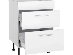 Optifit Küchen-Unterschrank für Kochfeld Bengt932 60 cm x 87 cm x 58,4 cm Weiß< Pantryküchen|Kochfelder