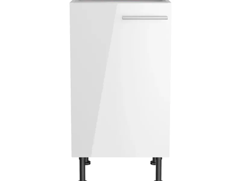 Best Optifit Küchen-Unterschrank Rurik986 45 cm x 87 cm x 58,4 cm Weiß