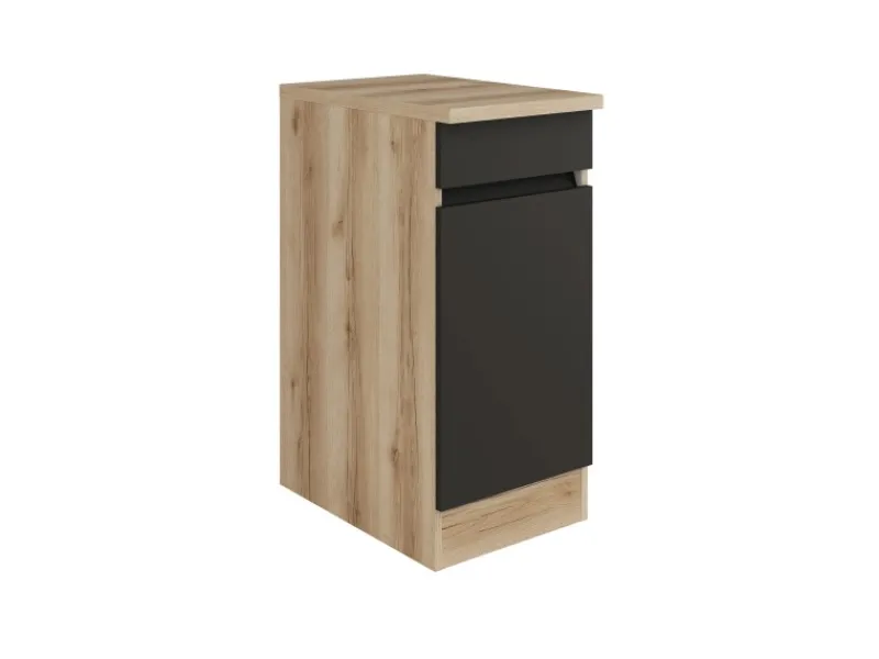 Optifit Küchenschränke<Küchen-Unterschrank 40 x 88 x 60 cm Noah420 Wildeiche NB