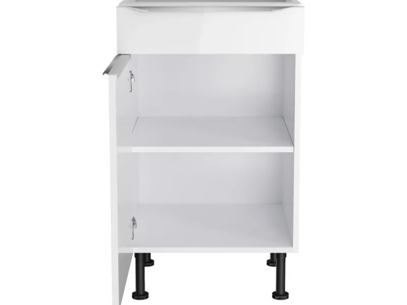 Optifit Küchen-Unterschrank Arvid986 50 cm x 87 cm x 58,4 cm Weiß< Küchenschränke
