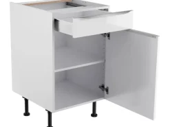 Optifit Küchen-Unterschrank Arvid986 50 cm x 87 cm x 58,4 cm Weiß< Küchenschränke