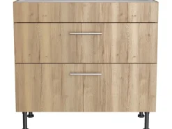 Online Optifit Küchen-Unterschrank mit 2 Auszügen Erik290 90x87x58,4cm WildEiche