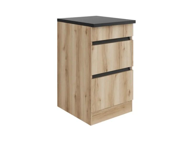 Optifit Küchenschränke<Küchen-Unterschrank m. Auszügen 50x88x60cm Kaya290 Nachbildung