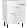 Hot Optifit Küchen-Unterschrank für Kochfeld Rurik986 60 cm x 87 cm x 58,4 cm Weiß