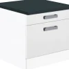 Optifit Küchenschränke<Küchen-Unterschrank Salo214 60 cm Weiß für Trockner und Waschmaschine