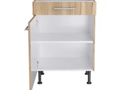 Optifit Küchenschränke<Küchen-Unterschrank Erik290 60 cm x 87 cm x 58,4 cm Wildeiche