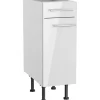 Optifit Küchen-Unterschrank Rurik986 30 cm x 87 cm x 58,4 cm Weiß< Küchenschränke