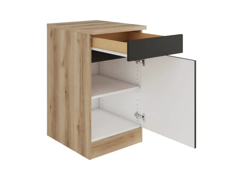 Optifit Küchenschränke<Küchen-Unterschrank 50 x 88 x 60 cm Noah420 Wildeiche NB