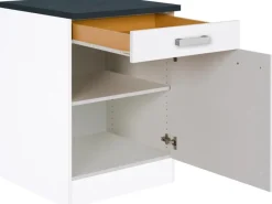 Optifit Küchenschränke<Küchen-Unterschrank Salo214 60 cm Weiß