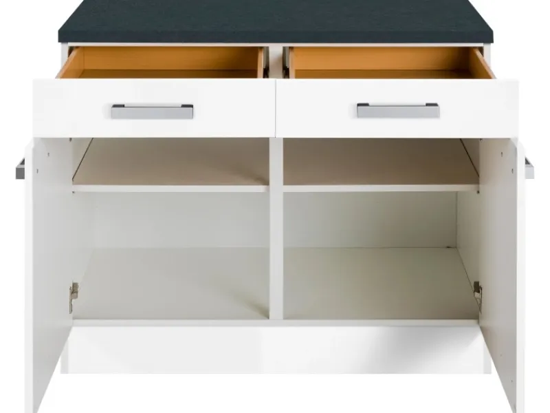 Optifit Küchenschränke<Küchen-Unterschrank Salo214 100 cm Weiß