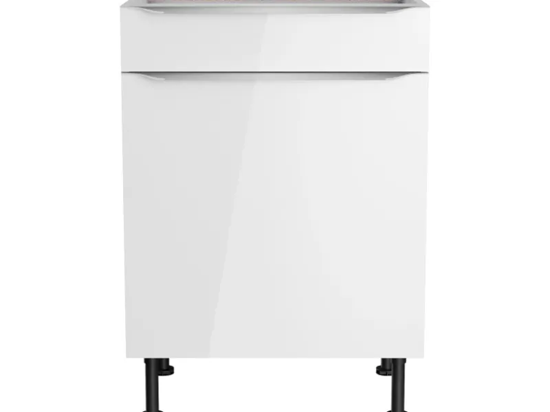 Optifit Einbauküchen|Küchenschränke<Küchen-Unterschrank Arvid986 60 cm x 87 cm x 58,4 cm Weiß