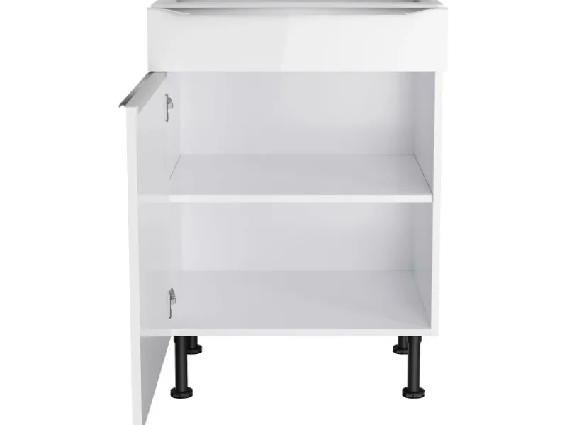 Optifit Einbauküchen|Küchenschränke<Küchen-Unterschrank Arvid986 60 cm x 87 cm x 58,4 cm Weiß