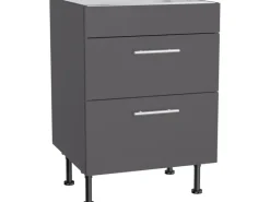 Optifit Kochfelder|Küchenschränke<Küchen-Unterschrank für Kochfeld Ingvar420 60 cm Anthrazit Matt