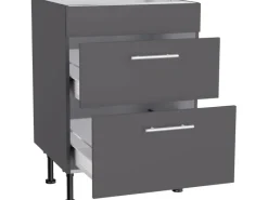 Optifit Kochfelder|Küchenschränke<Küchen-Unterschrank für Kochfeld Ingvar420 60 cm Anthrazit Matt