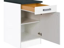 Optifit Küchen-Unterschrank Salo214 50 cm Weiß< Küchenschränke