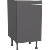 Sale Optifit Küchen-Unterschrank Ingvar420 45 cm x 87 cm x 58,4 cm Anthrazit Matt