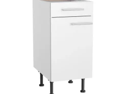 Best Optifit Küchen-Unterschrank Bengt932 40 cm x 87 cm x 58,4 cm Weiß