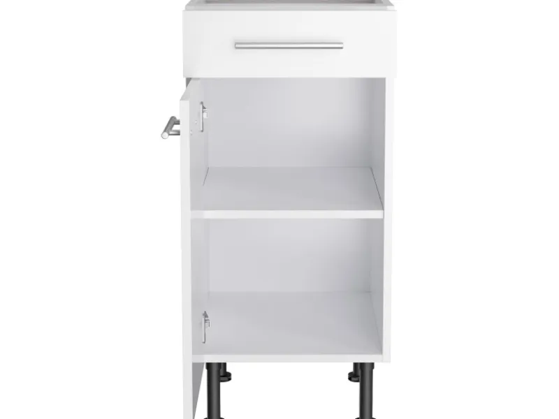 Best Optifit Küchen-Unterschrank Bengt932 40 cm x 87 cm x 58,4 cm Weiß