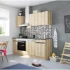 Outlet Optifit Küchenzeile OPTIkombi Kaya290 mit E-Geräten 210 cm Breite Wildeiche NB