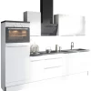 Discount Optifit Küchenzeile Optikoncept Arvid ohne E-Geräte 270 cm Weiß