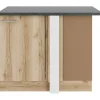 Optifit Livorno290 Küchen-Eck-Unterschrank 110 cm Wildeiche Nachbildung< Küchenschränke