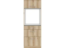 Optifit Einbauküchen|Küchenschränke<Livorno290 Küchen-Geräteumbauschrank 60 cm Wildeiche Nachbildung