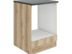 Optifit Herde<Livorno290 Küchen-Herdumbau 60 cm Wildeiche Nachbildung