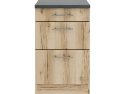 Optifit Livorno290 Küchen-Unterschrank 50 cm Wildeiche Nachbildung< Küchenschränke