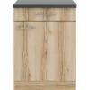 Best Optifit Livorno290 Küchen-Unterschrank 60 cm Wildeiche Nachbildung