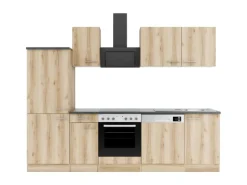 Discount Optifit Livorno290 Küchenzeile 270 cm Wildeiche Nachbildung