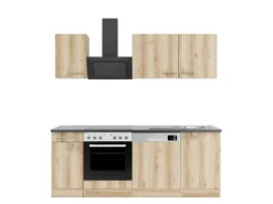 New Optifit Livorno290 Küchenzeile 210 cm Wildeiche Nachbildung