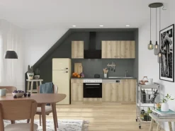 New Optifit Livorno290 Küchenzeile 210 cm Wildeiche Nachbildung